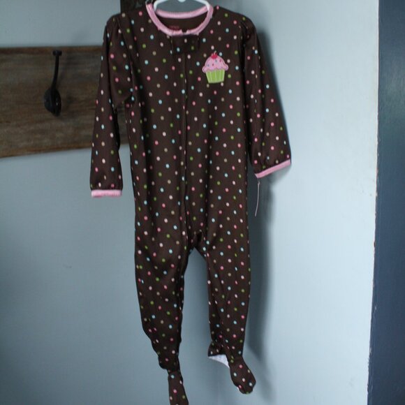 Carters Size 24M Cupcake Confetti Sleeper Pajama - Picture 1 of 2